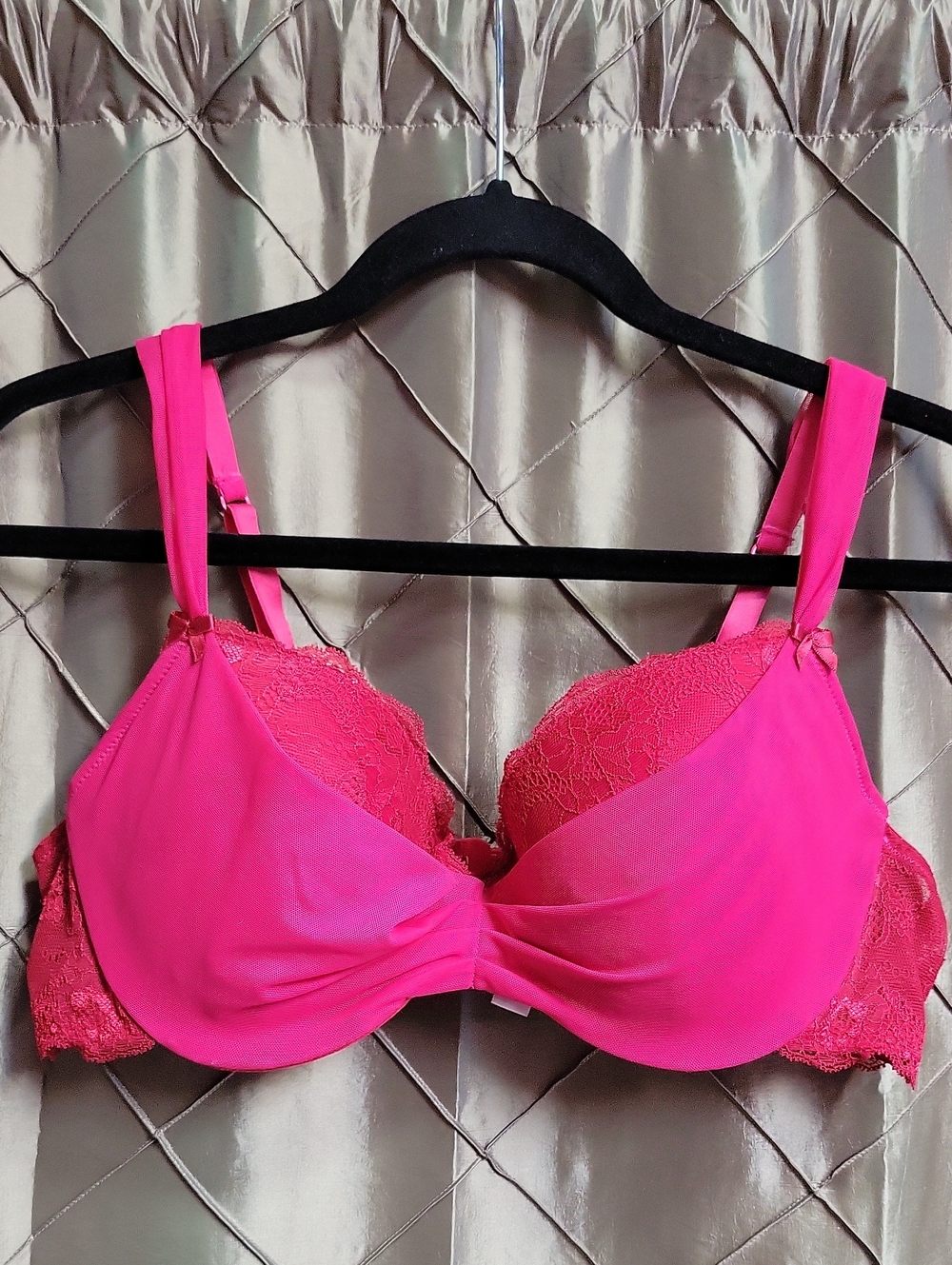 VGUC- Adore Me ‘Clairabelle’ Tulle Overlay Push Up Bra